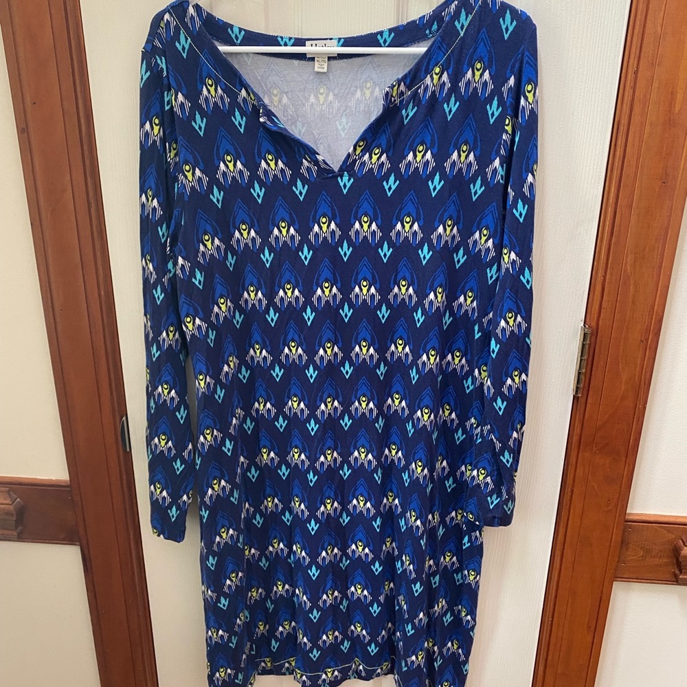 Harley EUC SZ XL BLUE LONG SLEEVE DRESS